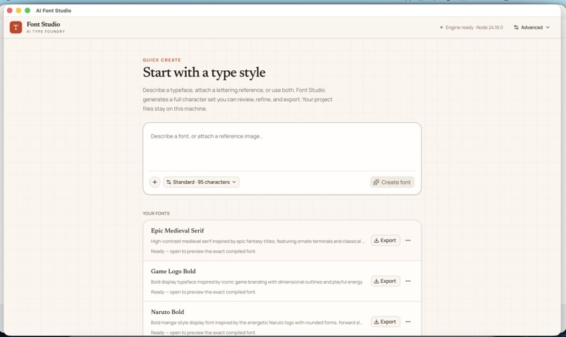 AI Font Studio – screenshot 1