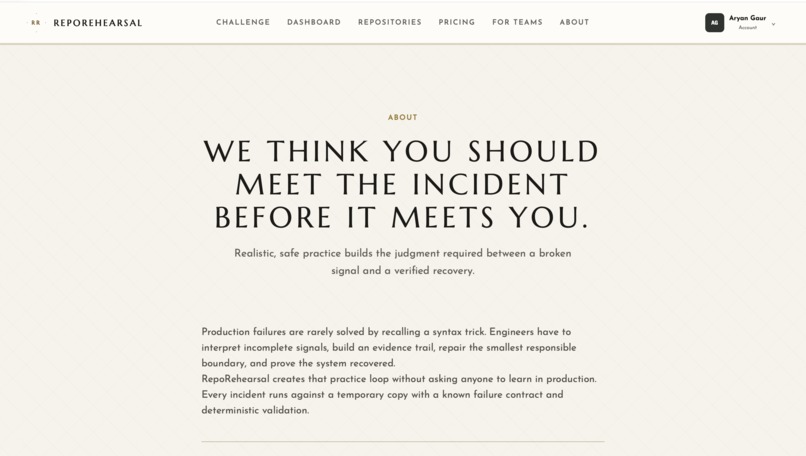 Repo Rehersal – screenshot 4