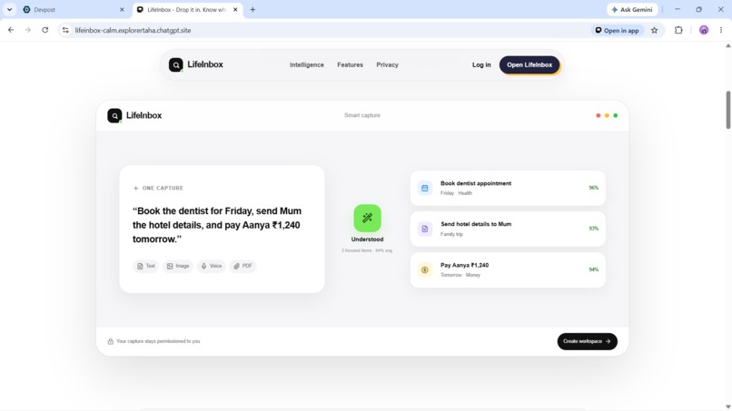 LifeInbox – screenshot 3