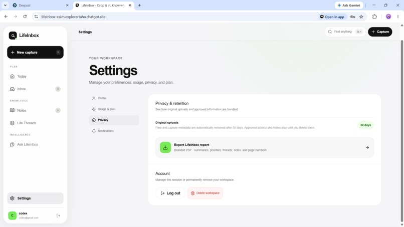 LifeInbox – screenshot 8