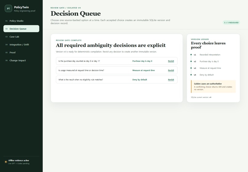 PolicyTwin – screenshot 2