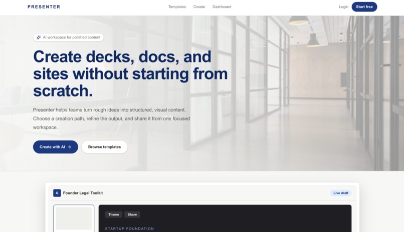 Presenter – screenshot 1