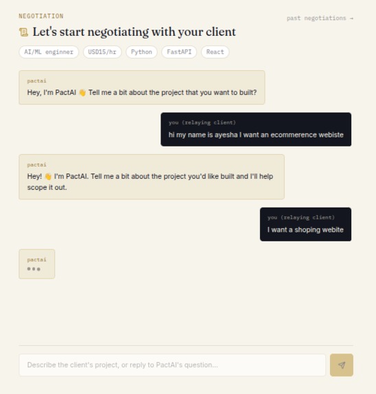 PactAI – screenshot 1