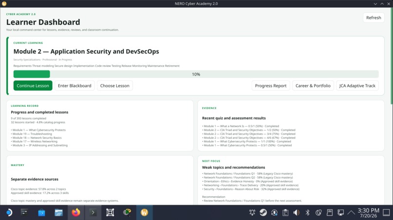 Project NERO: Adaptive AI Cyber Academy – screenshot 6