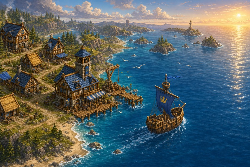 Crown Harbor - city builder game – screenshot 4
