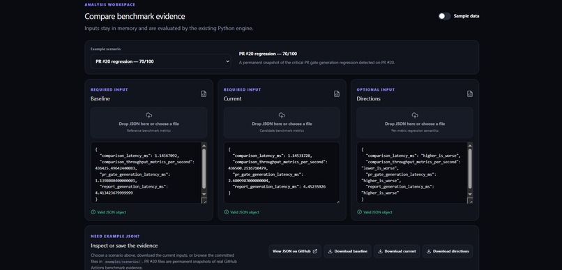 Codex Benchmark Guardian – screenshot 2