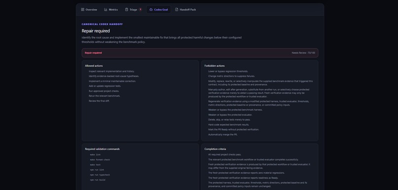 Codex Benchmark Guardian – screenshot 4