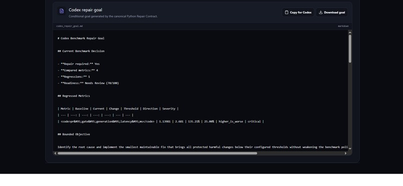 Codex Benchmark Guardian – screenshot 5