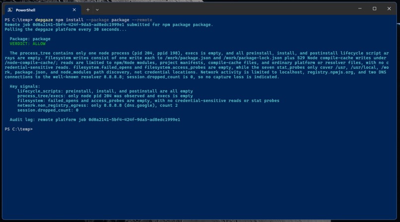 depgaze - Dependency Execution Intelligence – screenshot 9