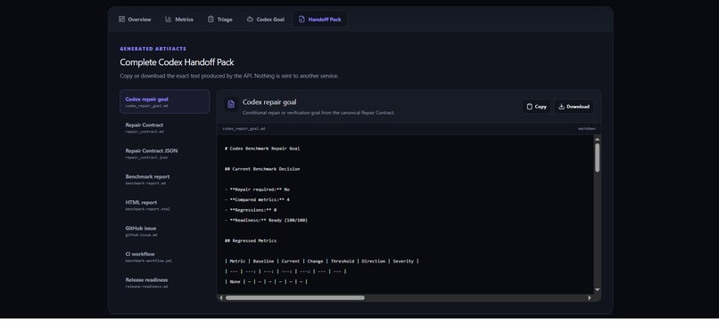 Codex Benchmark Guardian – screenshot 8