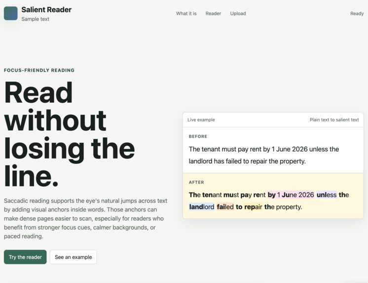 Salient Reader AKA (ReadMePls) – screenshot 1