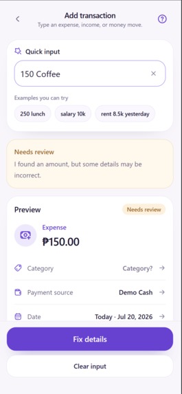 Vesper: Budget & Expense – screenshot 1