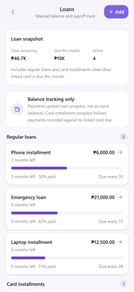 Vesper: Budget & Expense – screenshot 2