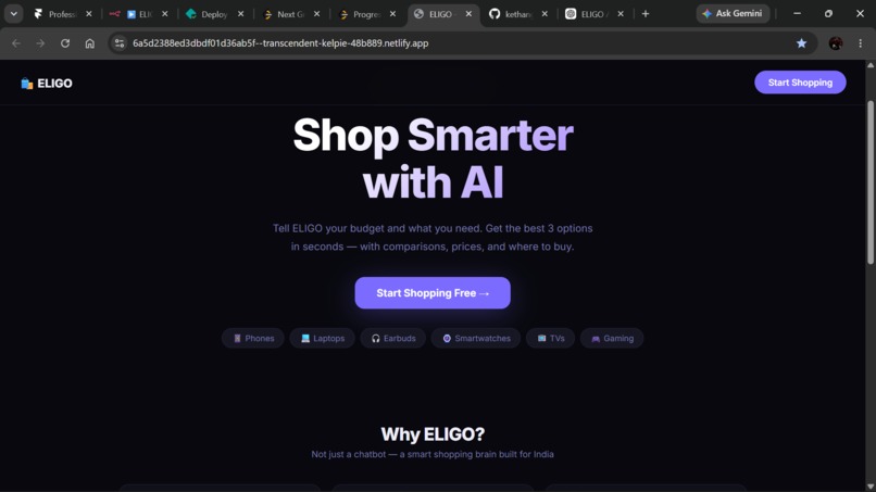 Eligo-i choose – screenshot 1