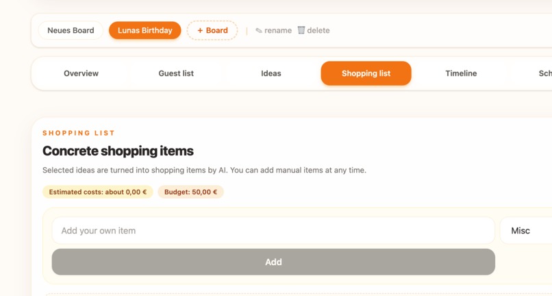 PartyHost – screenshot 1