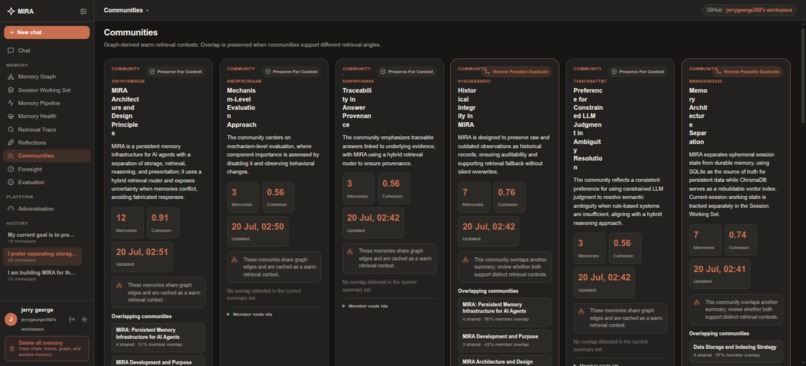 MIRA (Memory Integrated Reasoning Architecture) – screenshot 3