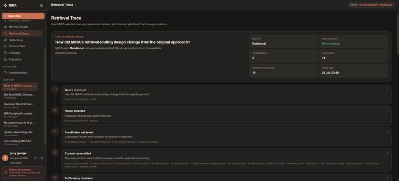 MIRA (Memory Integrated Reasoning Architecture) – screenshot 10
