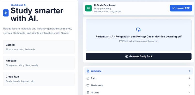 StudySparkAI – screenshot 1
