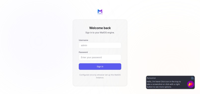 MailOS – screenshot 1