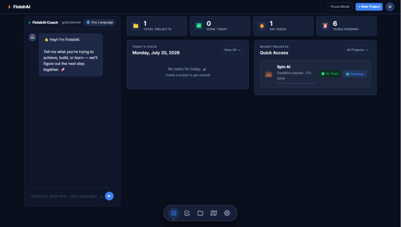 FinishAI – screenshot 1