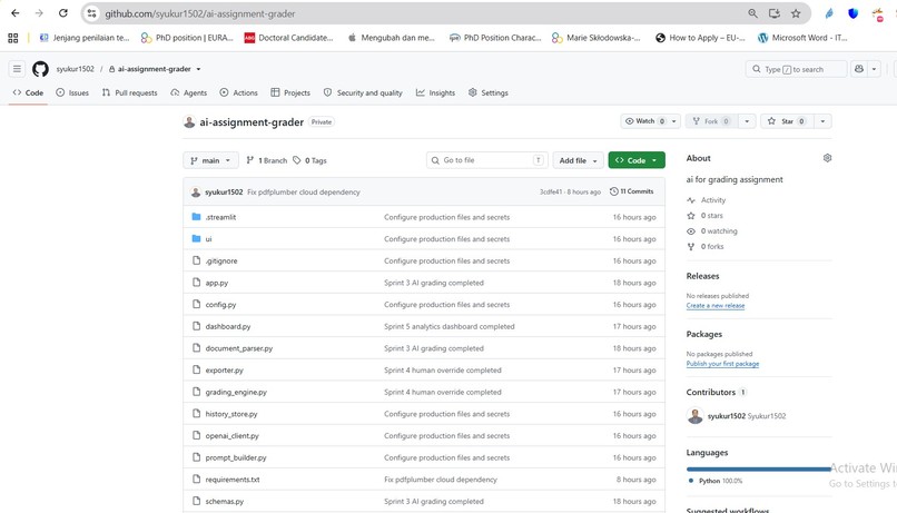 AI-Assignment-Grader – screenshot 10
