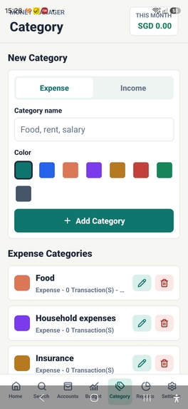 Money tracking app – screenshot 3