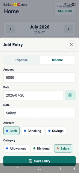 Money tracking app – screenshot 6