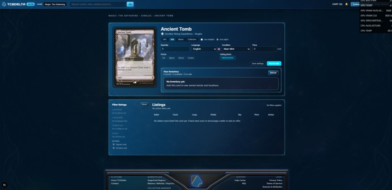TCGDelta – screenshot 4