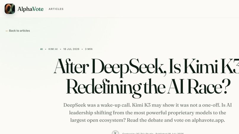 3C Trix × AlphaVote: Content to Consensus – screenshot 1