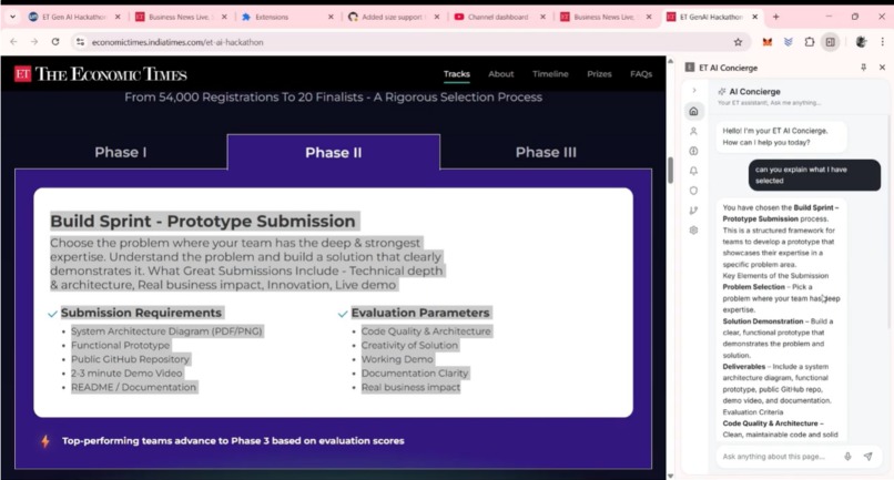 AI Concierge: The Transparent Multi-Agent Browser Companion – screenshot 5