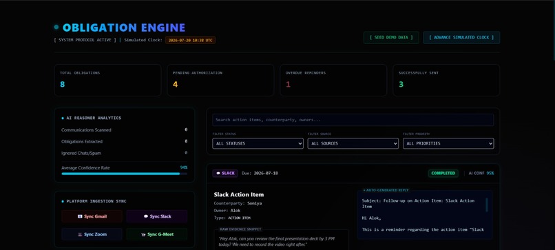 Obigation Engine (Autonomous Agent) – screenshot 1