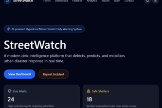 StreetWatch — Hyperlocal Micro-Disaster Early Warning System