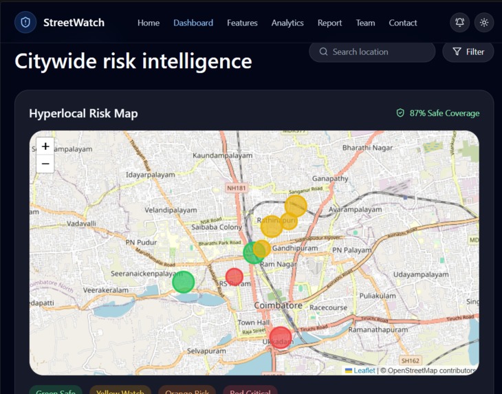 StreetWatch — Hyperlocal Micro-Disaster Early Warning System – screenshot 3