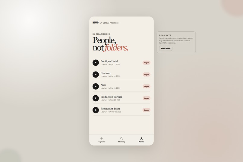 MVP — My Verbal Promises – screenshot 4