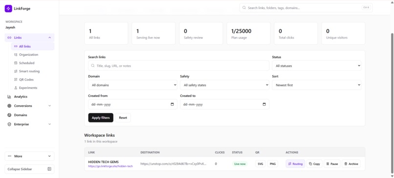 LinkForge – screenshot 2