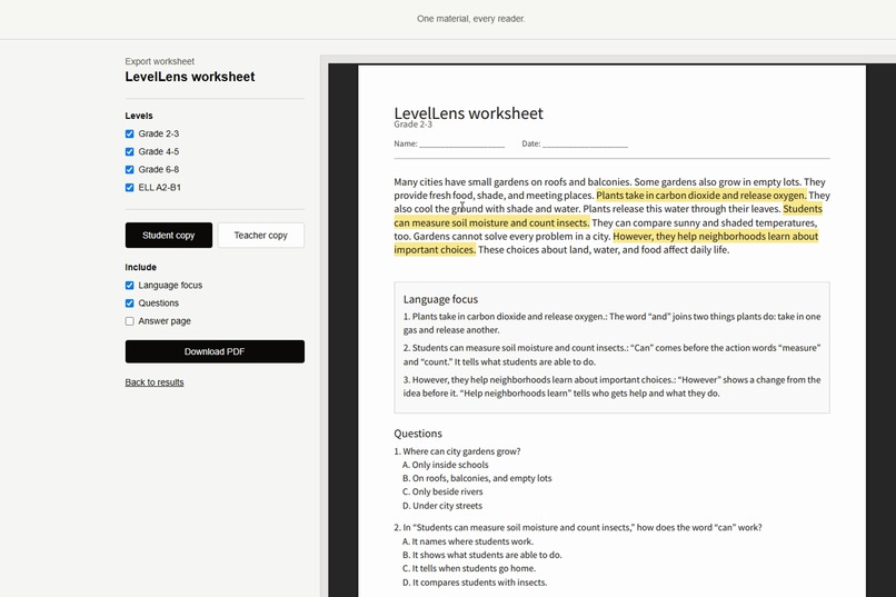 LevelLens – screenshot 4