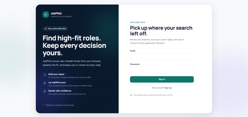 JobPilot – screenshot 2