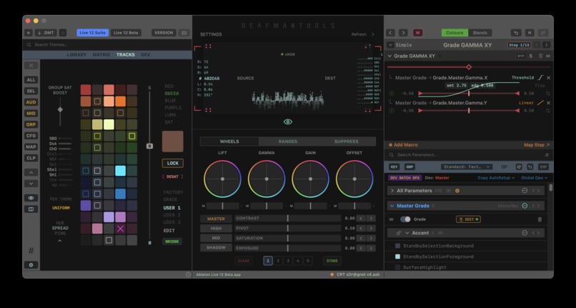 DMT (DeafManTools) — Semantic Theme Editor for Ableton Live – screenshot 2