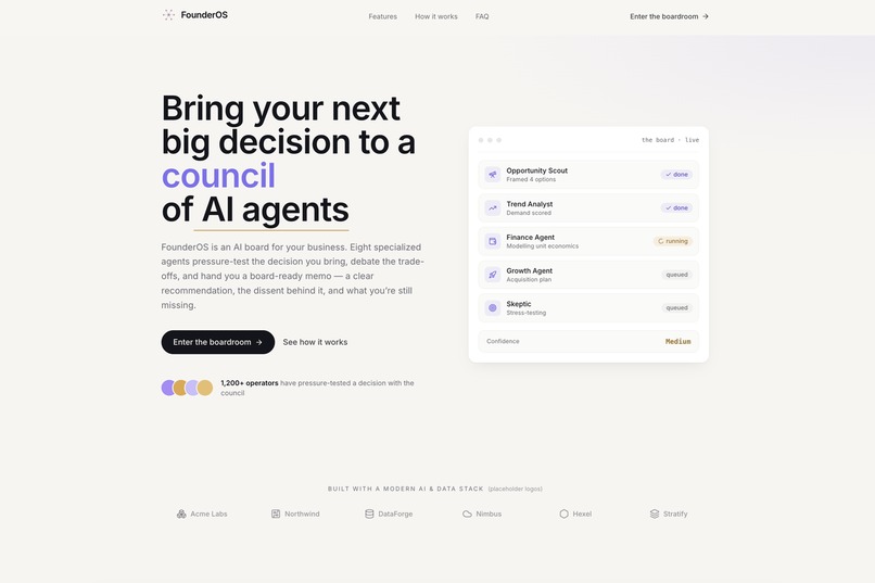 FounderOS – screenshot 2