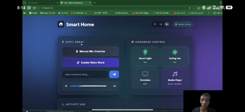 Smart home voice agent  – screenshot 2