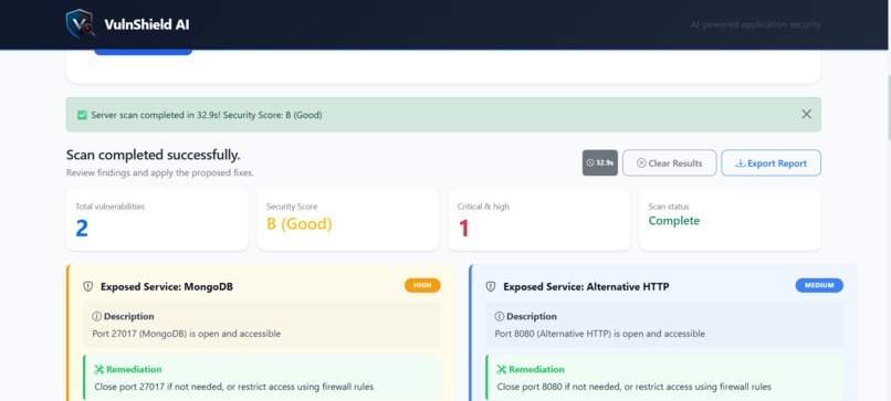 VulnShield AI – screenshot 4