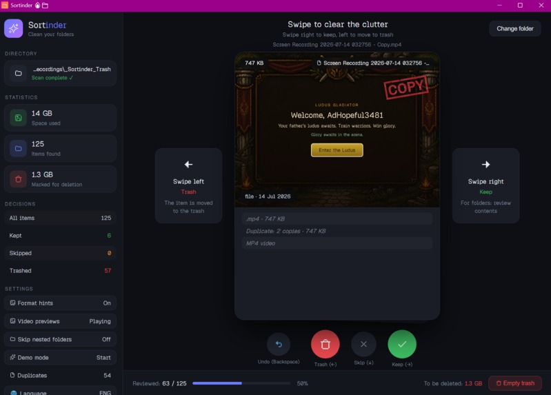 Sortinder – screenshot 4