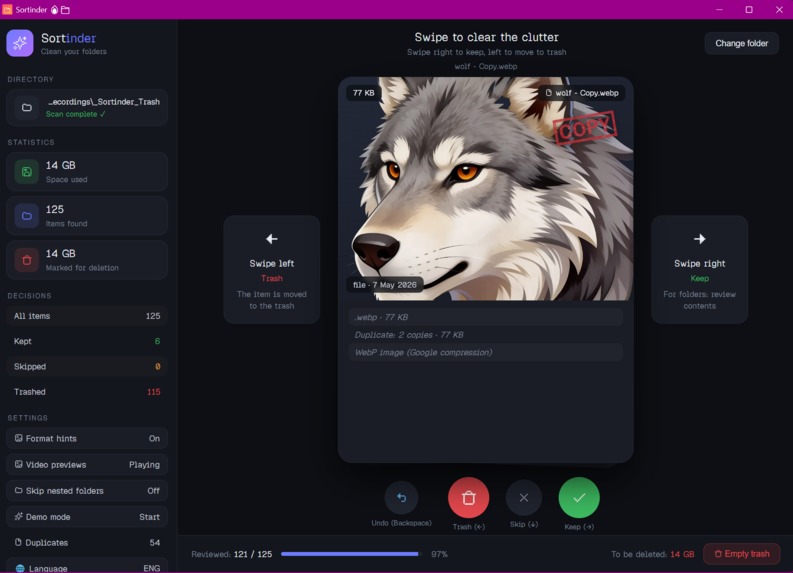 Sortinder – screenshot 6