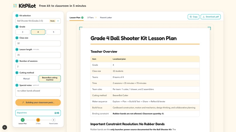 KitPilot – screenshot 1
