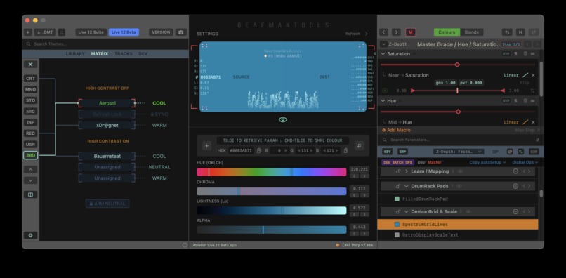DMT (DeafManTools) — Semantic Theme Editor for Ableton Live – screenshot 7