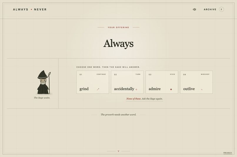Always Never – screenshot 2