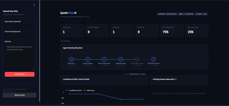 QuoteFlow AI  – screenshot 1