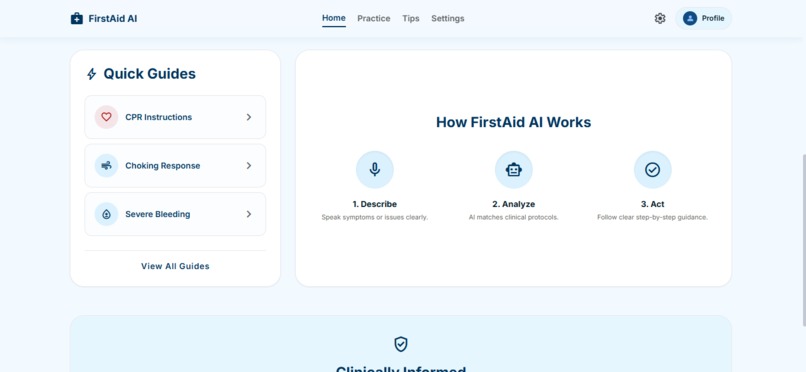 FirstAid – screenshot 1