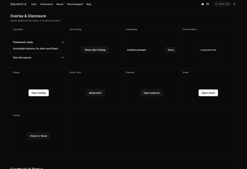 Starwind UI – screenshot 4