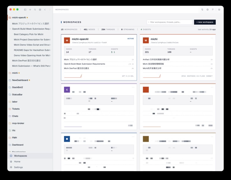 Michi - Branch-native workspace – screenshot 6